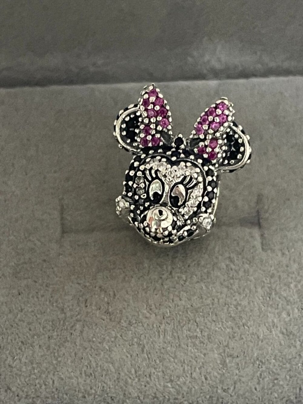 Pandora Disney Sparkling Minnie Portrait Charm S925 sterling silver gift